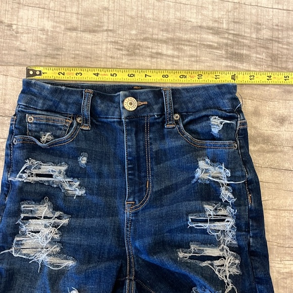 American Eagle Women’s Shorts‎ Next Level Stretch Curvy Hi-Rise Shortie Size 0 - Picture 8 of 8